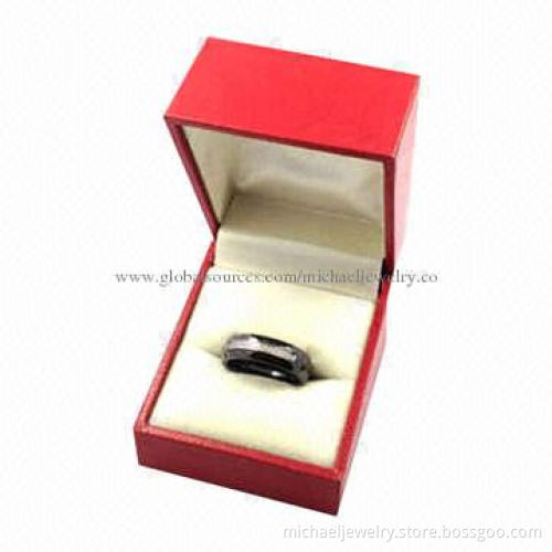 Ring boxes, made of plastic, suitable for ring packing